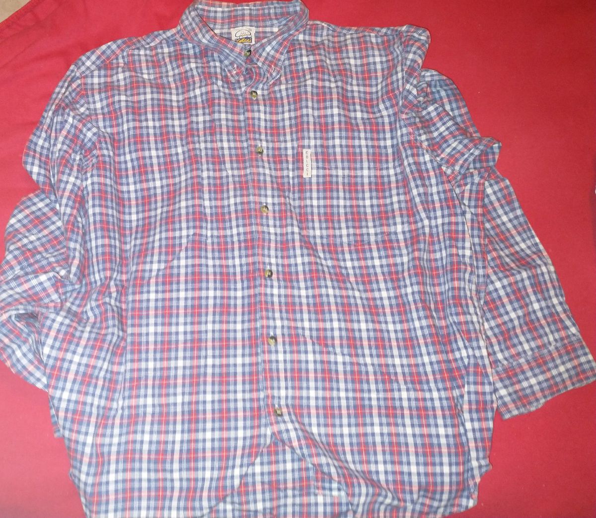 Camisa Colcci Reta Xadrez Vichy Vermelha - Compre Agora