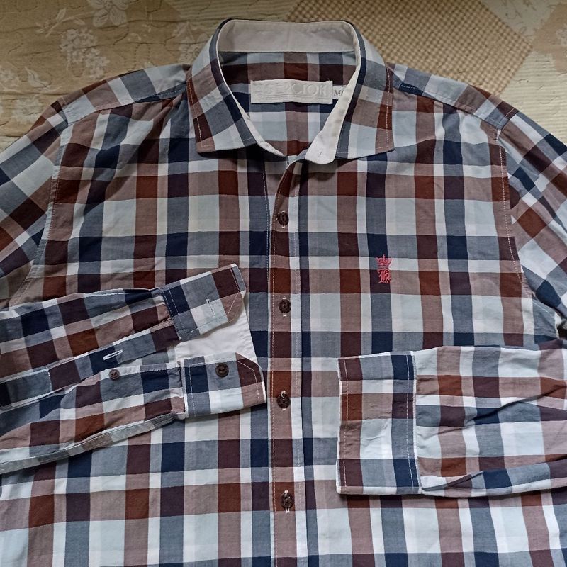 Camisa xadrez best sale masculina sergio k