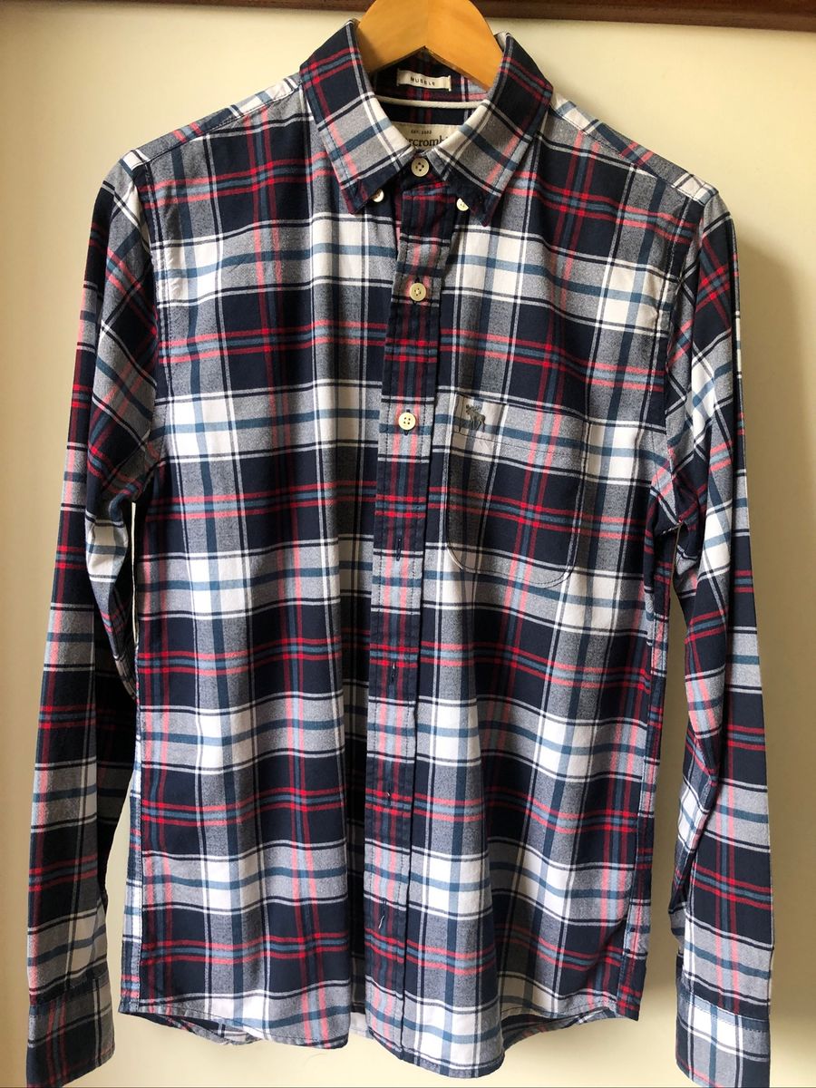 camisa xadrez flanela masculina