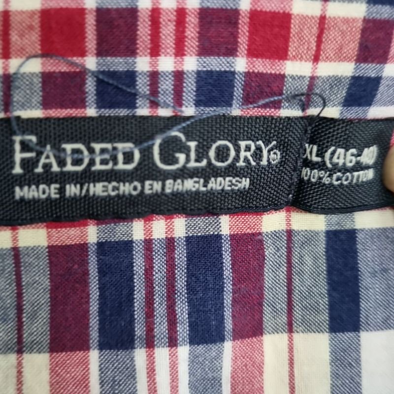 Camisa Xadrez Faded Glory  Camisa Masculina Faded Glory Usado