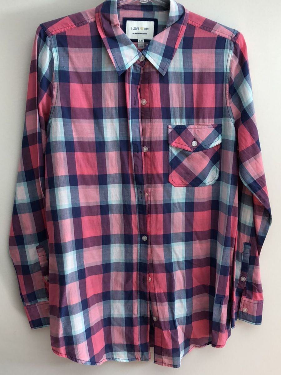 camisa xadrez familia