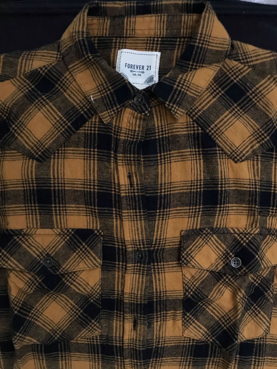 forever 21 calça xadrez