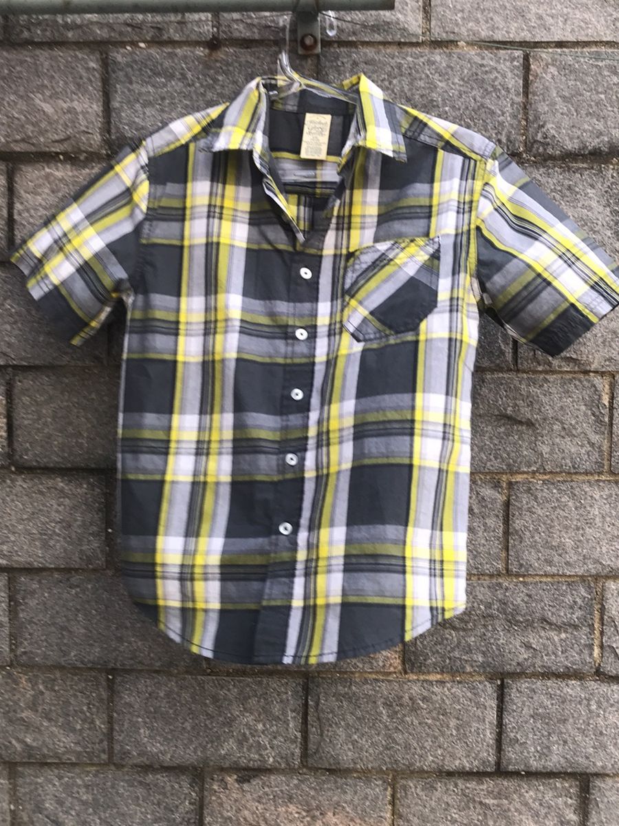 Camisa Xadrez Infantil, Faded Glory _ 4, Roupa Infantil para Menino Faded  Glory Nunca Usado 76291026