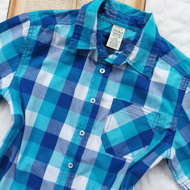 Camisa Xadrez Infantil Masculino | Roupa Infantil para Menino Faded Glory  Usado 88243519 | enjoei