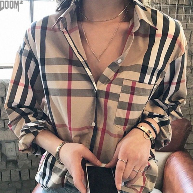 Roupa Xadrez Xadrez Burberry Metro Camisa Xadrez Burberry Burberry