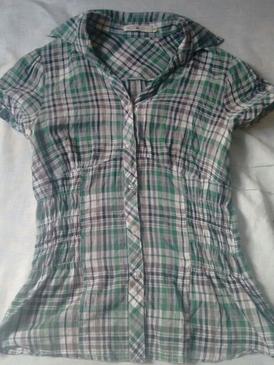 camisas femininas xadrez
