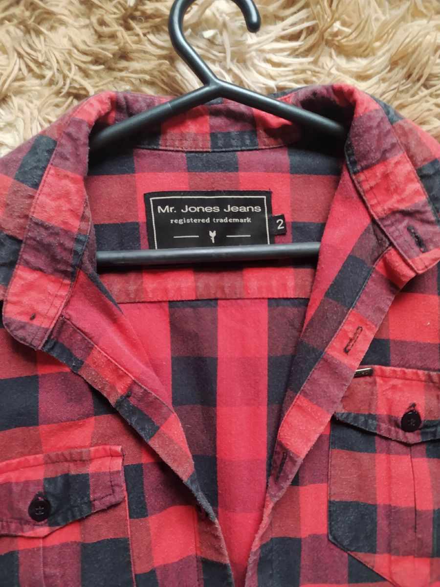 Camisa Xadrez Masculina Mr. Jones Tam.2 Camisa Masculina Mr. Jones
