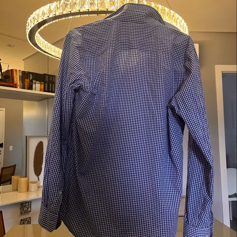 Camisa xadrez masculina sergio hot sale k