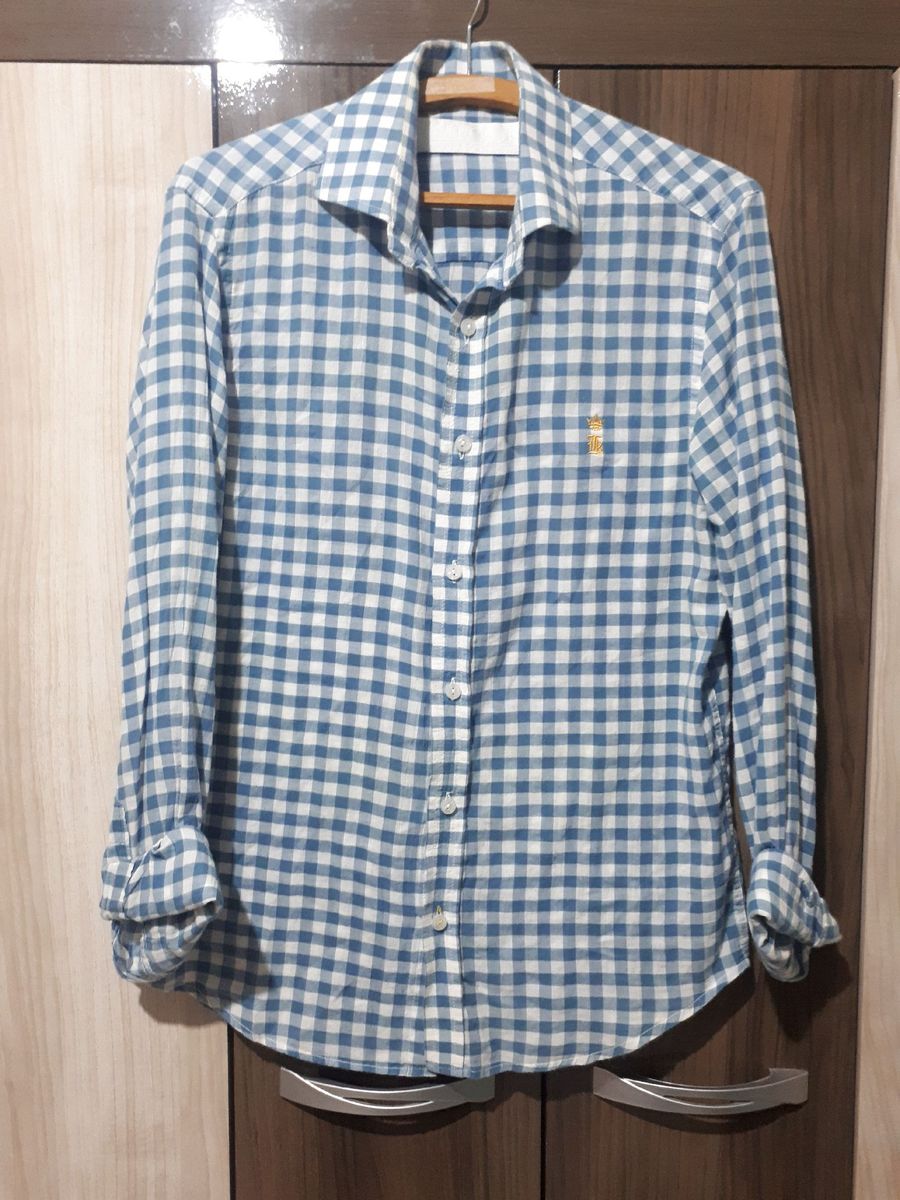 camisa xadrez masculina sergio k