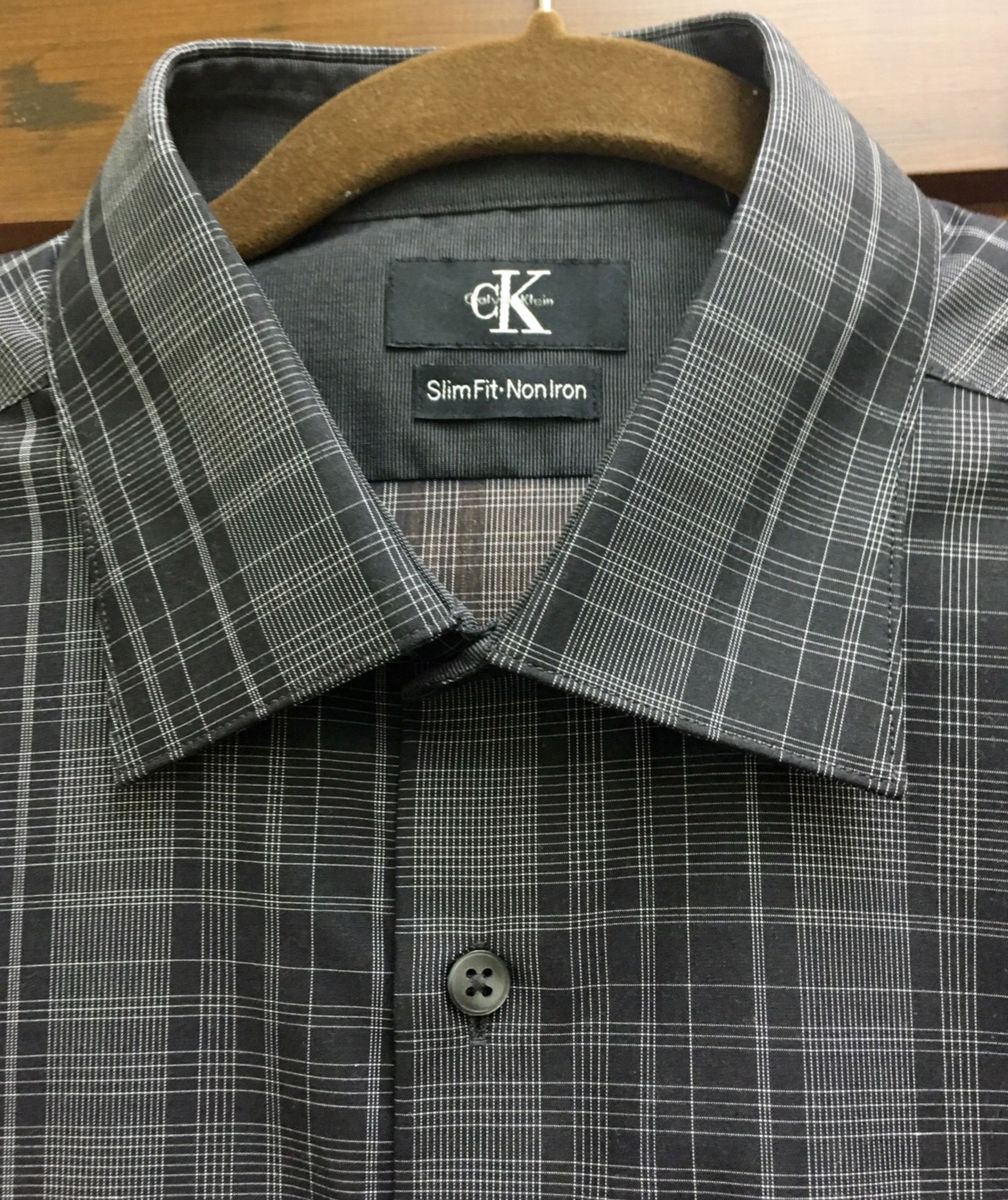 camisa xadrez masculina calvin klein