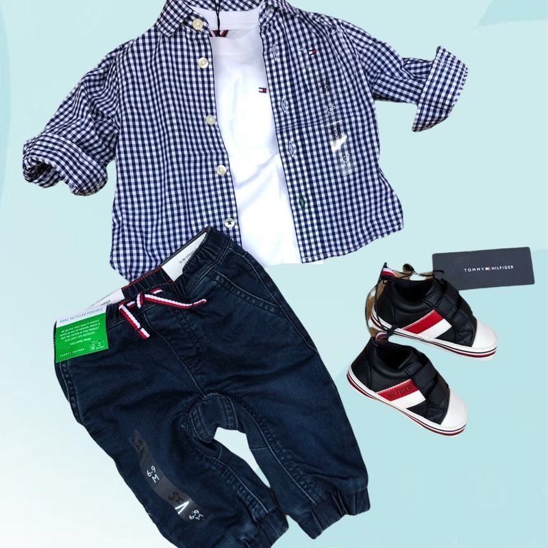 Camisa Xadrez Tommy | Roupa Infantil para Bebê Tommy Hilfiger