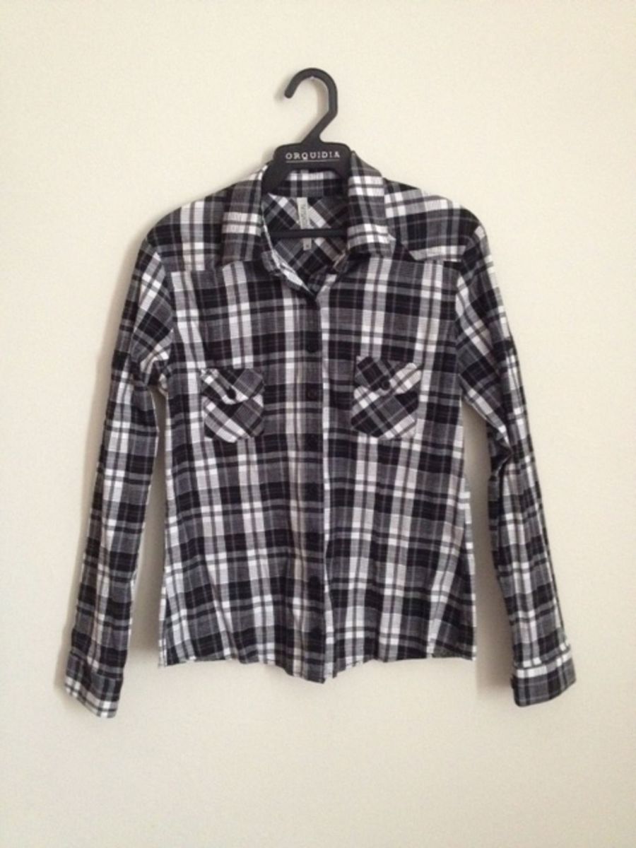 camisa xadrez - blusas audio-visual