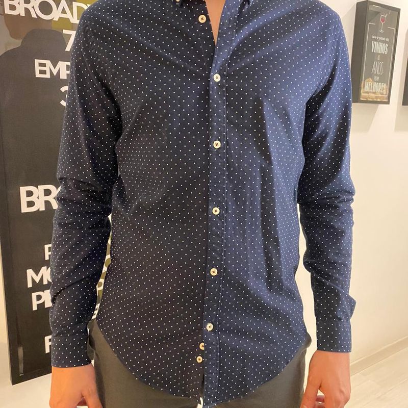 Camisa Zara Poa, Camisa Masculina Zara Nunca Usado 44003767