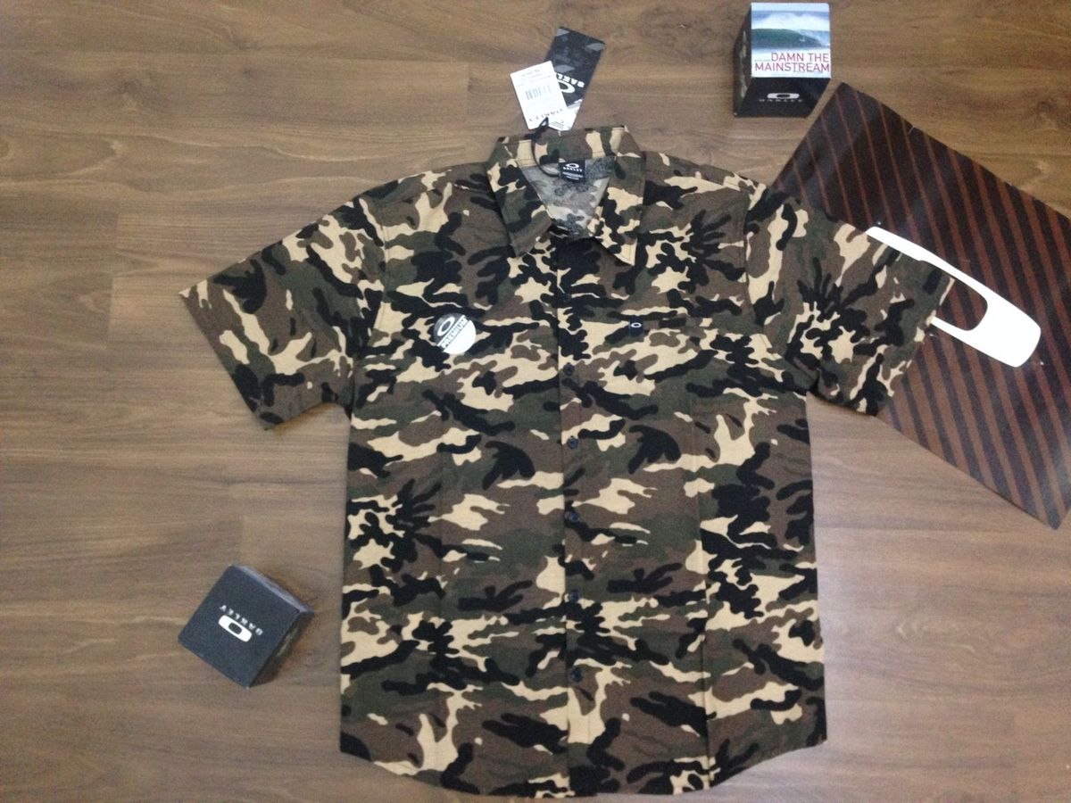 blusa oakley masculina camuflada