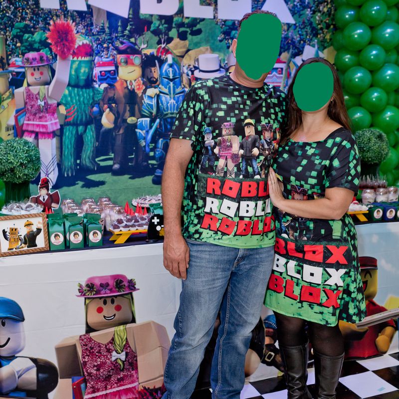 Camiseta Roblox Natal Personalizada Adulto ou Infantil