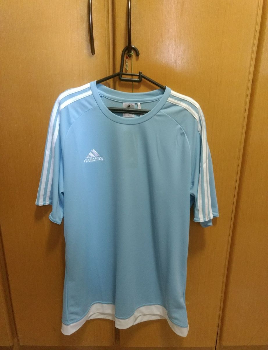camisa adidas azul claro