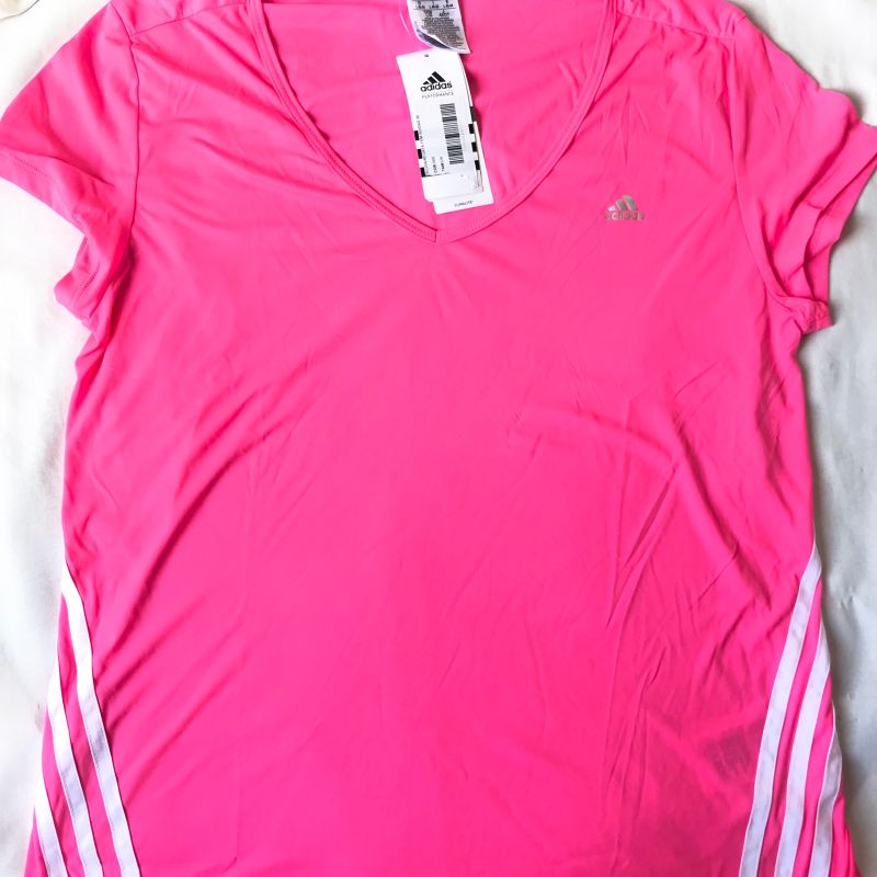 Camiseta Adidas Feminina Tecnologia Climalite Peca Nova Tamanho G Veste 44 Camiseta Feminina Adidas Nunca Usado 98388329 enjoei