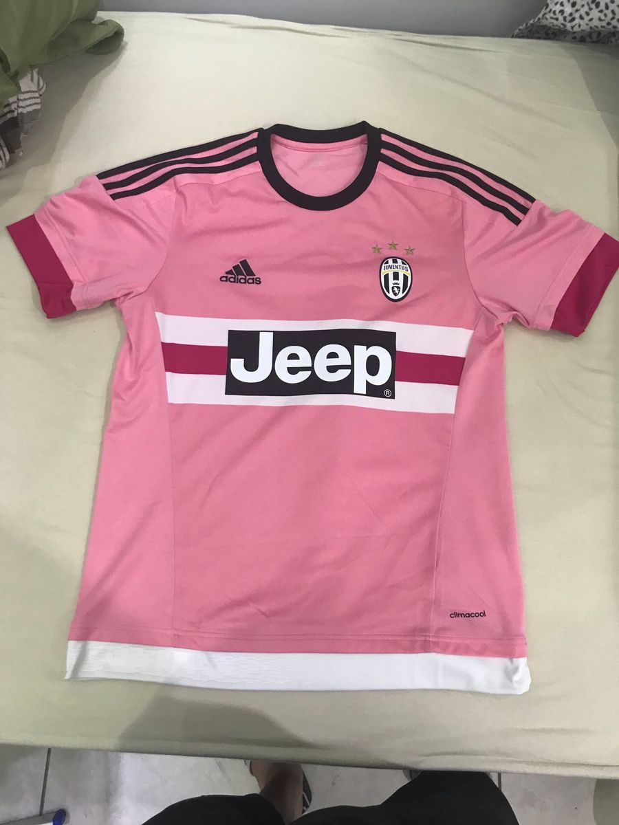 camiseta juventus rosa jeep