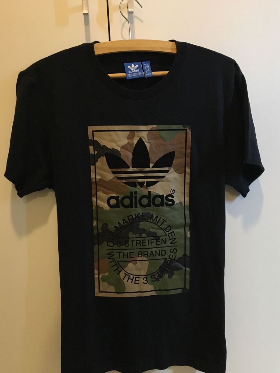 triple Sociología Grabar Camiseta Adidas Militar/Camuflagem/Exército | Camiseta Masculina Adidas  Usado 20342696 | enjoei