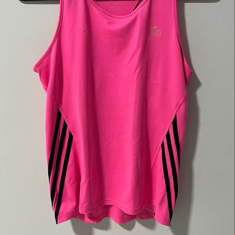 Camiseta Adidas Original Rosa Neon Camiseta Feminina Adidas Usado  97051163 enjoei