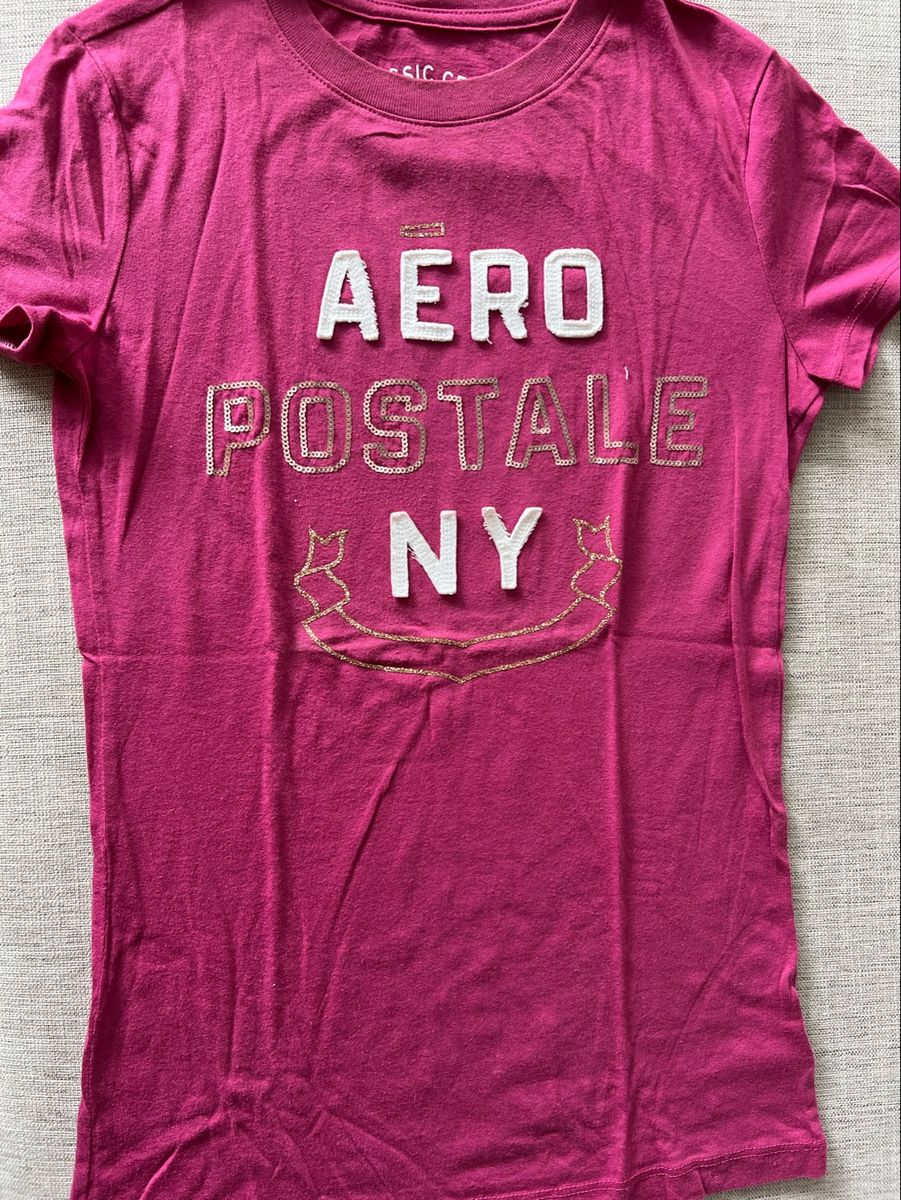 Camiseta Aeropostale Feminina, Camiseta Feminina Aeropostale Usado  80538745
