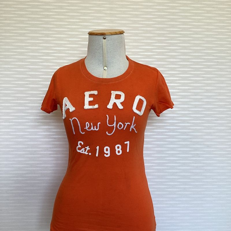 Camiseta Aeropostale New York 1987 Rosa - Compre Agora