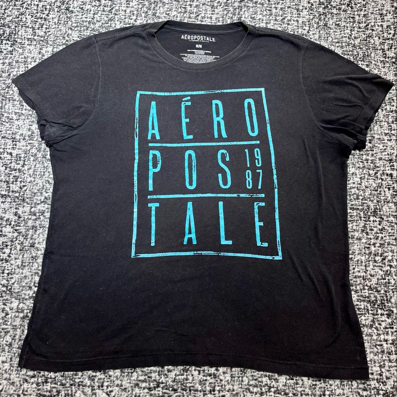 Camiseta Aéropostale - Preta