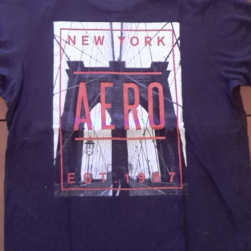 Camiseta Aeropostale Preta - Super Nova - Linda., Camiseta Masculina  Aeropostale Usado 80677598