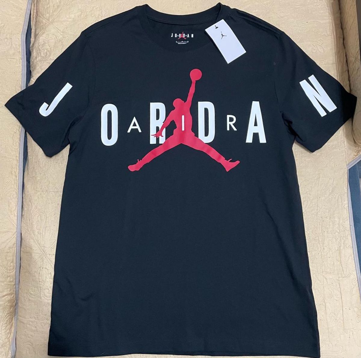 Camiseta Air Jordan Jumpman Black Letreiro Original Camiseta Masculina Air Jordan Nunca