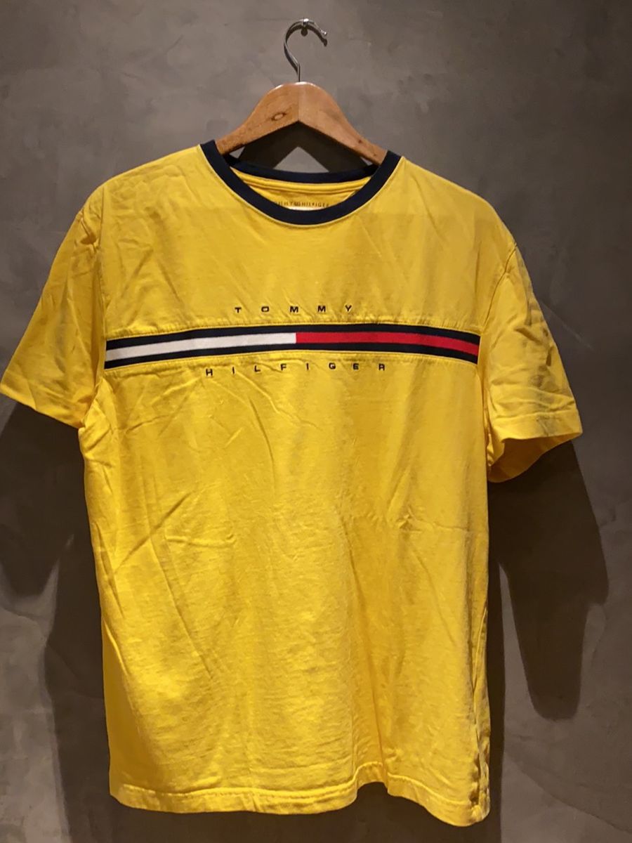 Camiseta tommy 2024 hilfiger amarela