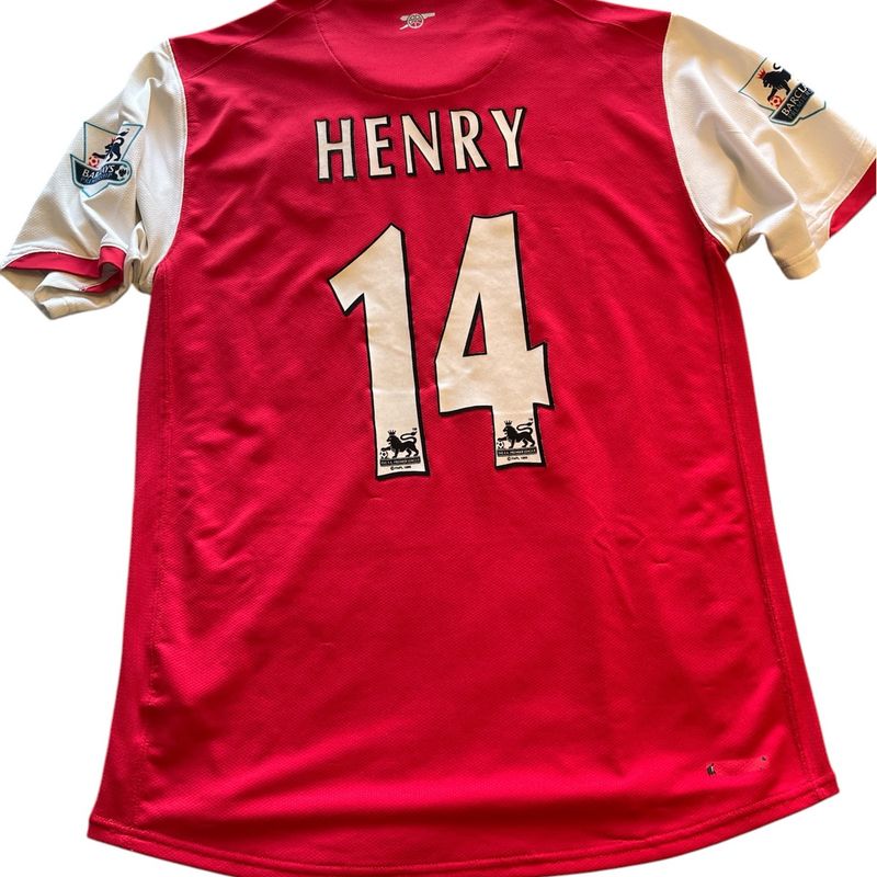 Camiseta Arsenal Thierry Henry, 14 da Barclays Cup Vermelha