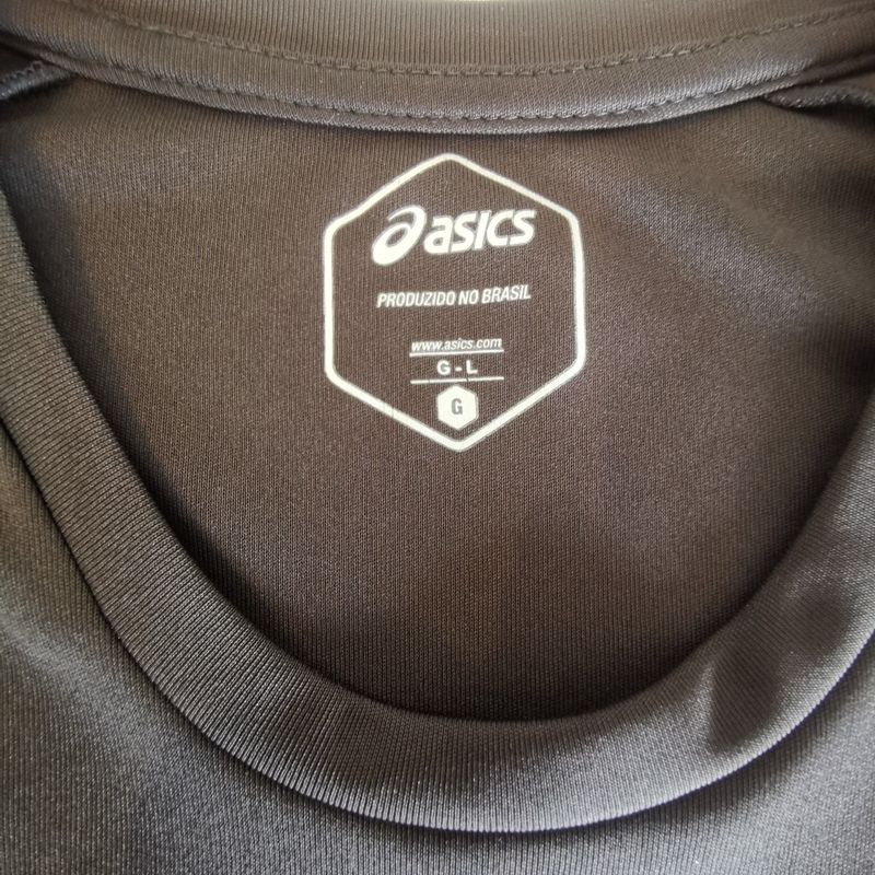 Camiseta Asics Cinza Masculina G | Camiseta Masculina Asics Usado