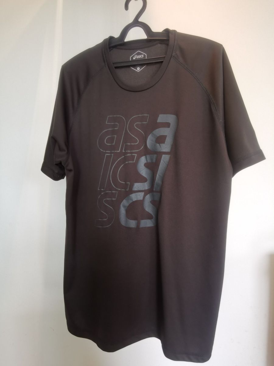 Camiseta Asics Cinza Masculina G | Camiseta Masculina Asics Usado