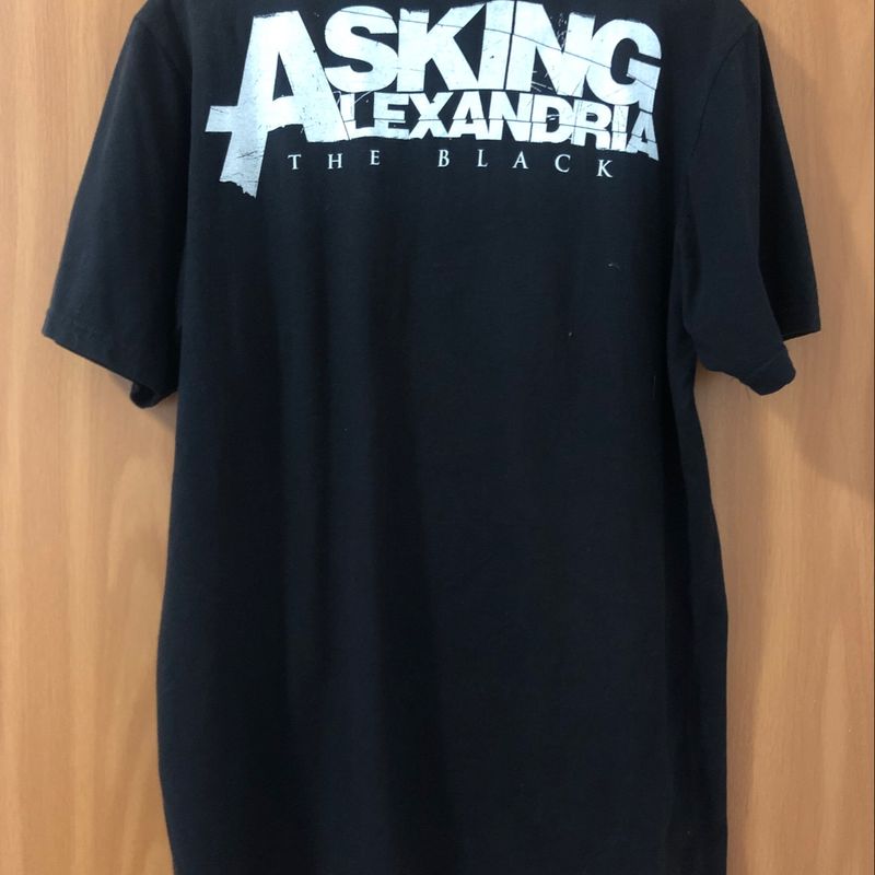 Camiseta Asking Alexandria | Camiseta Masculina Black Tea Usado