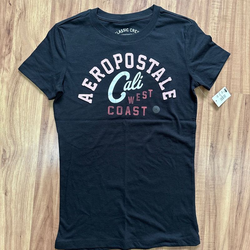 Camiseta Aeropostale Cali Cinza - Compre Agora