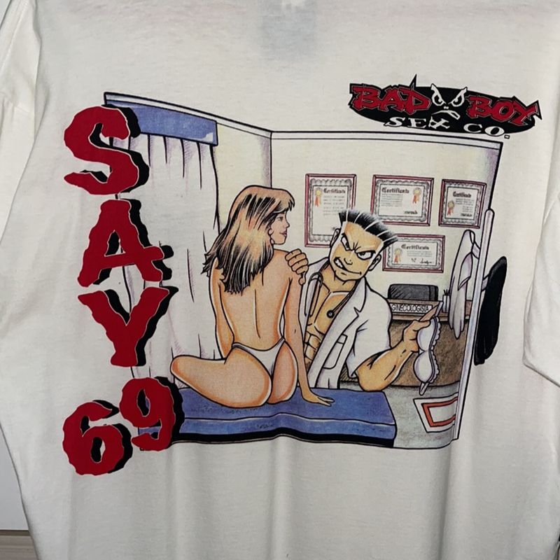 Camiseta Bad Boy Old Vintage Say 69 Sex Co  Camiseta Masculina  