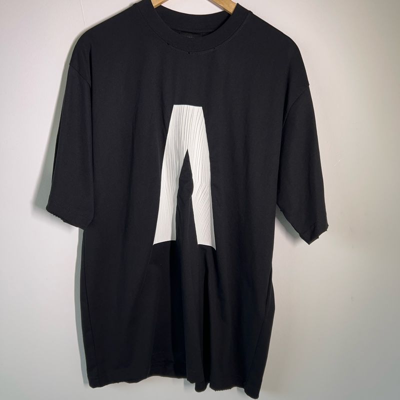 Camiseta Balenciaga Archive Preta Oversized | Balenciaga Nunca
