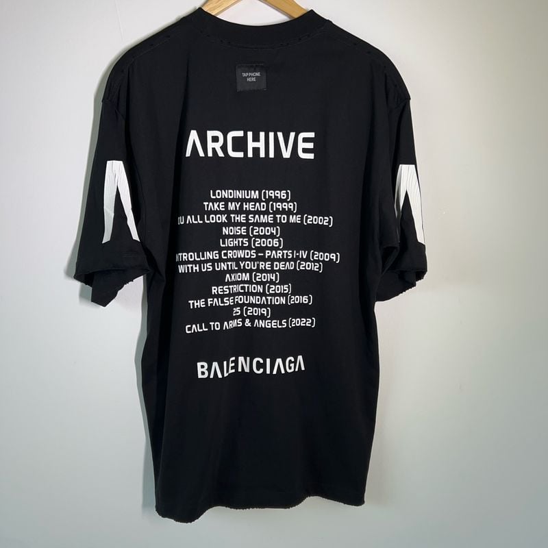 Camiseta Balenciaga Archive Preta Oversized Tamanho M | Balenciaga