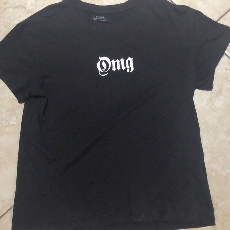 Camiseta basica bershka hot sale