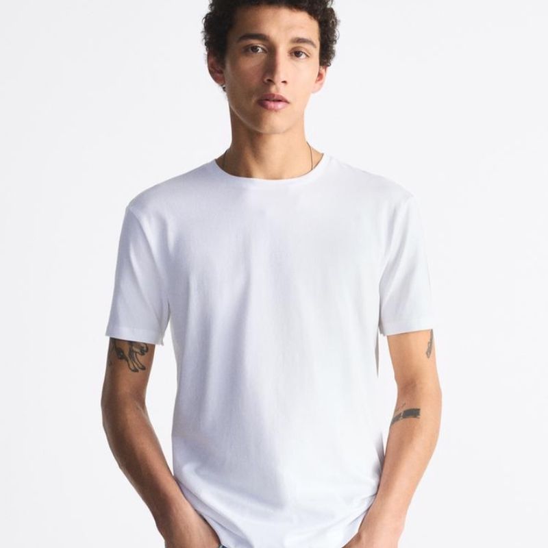 Camiseta Basica Slim Fit Zara Zara Nunca Usado 102018510 enjoei