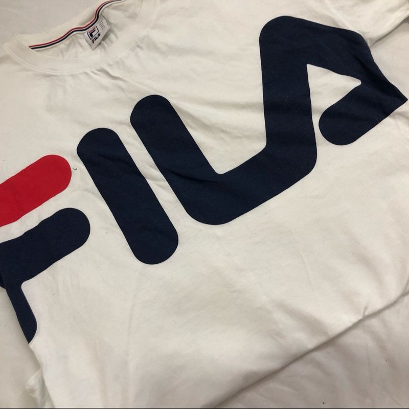 Camiseta Branca Fila Camiseta Feminina Fila Nunca Usado 76807222