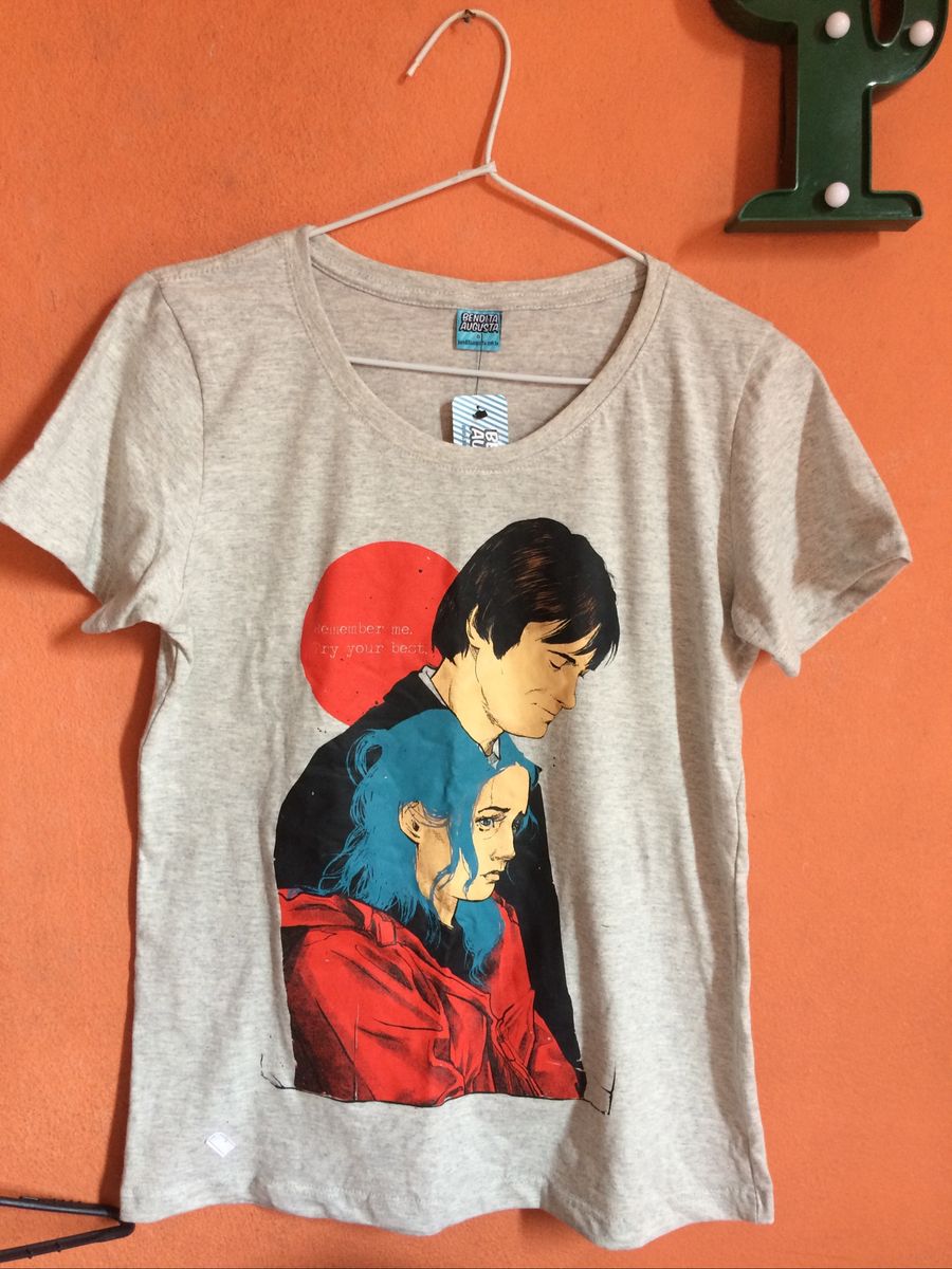Camiseta Brilho Eterno De Uma Mente Sem Lembrancas Camiseta Feminina Bendita Augusta Nunca Usado Enjoei