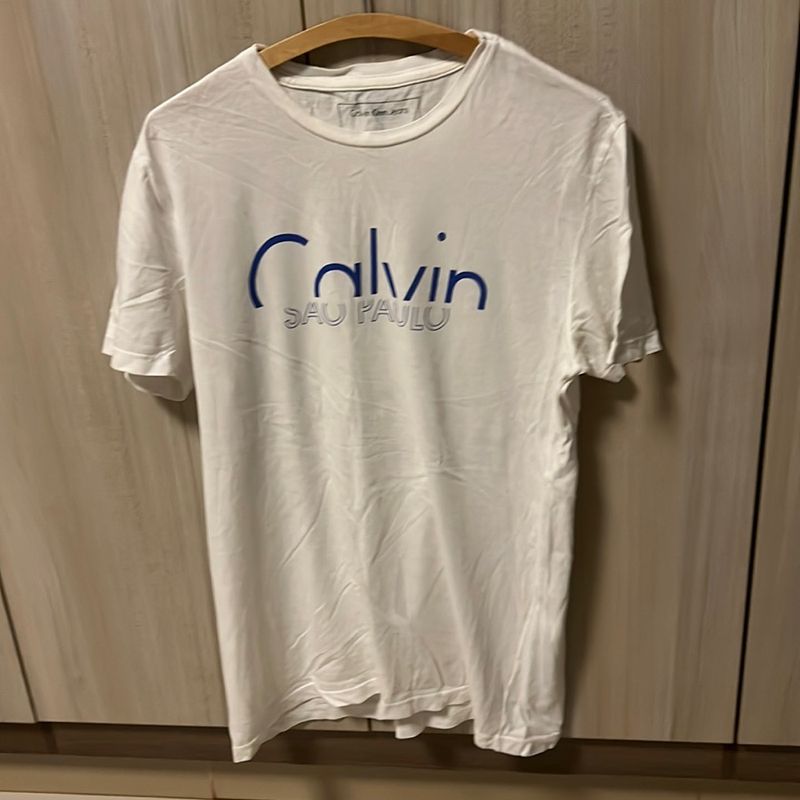 Camiseta Calvin Klein, Camiseta Masculina Calvin Klein Nunca Usado  94952931