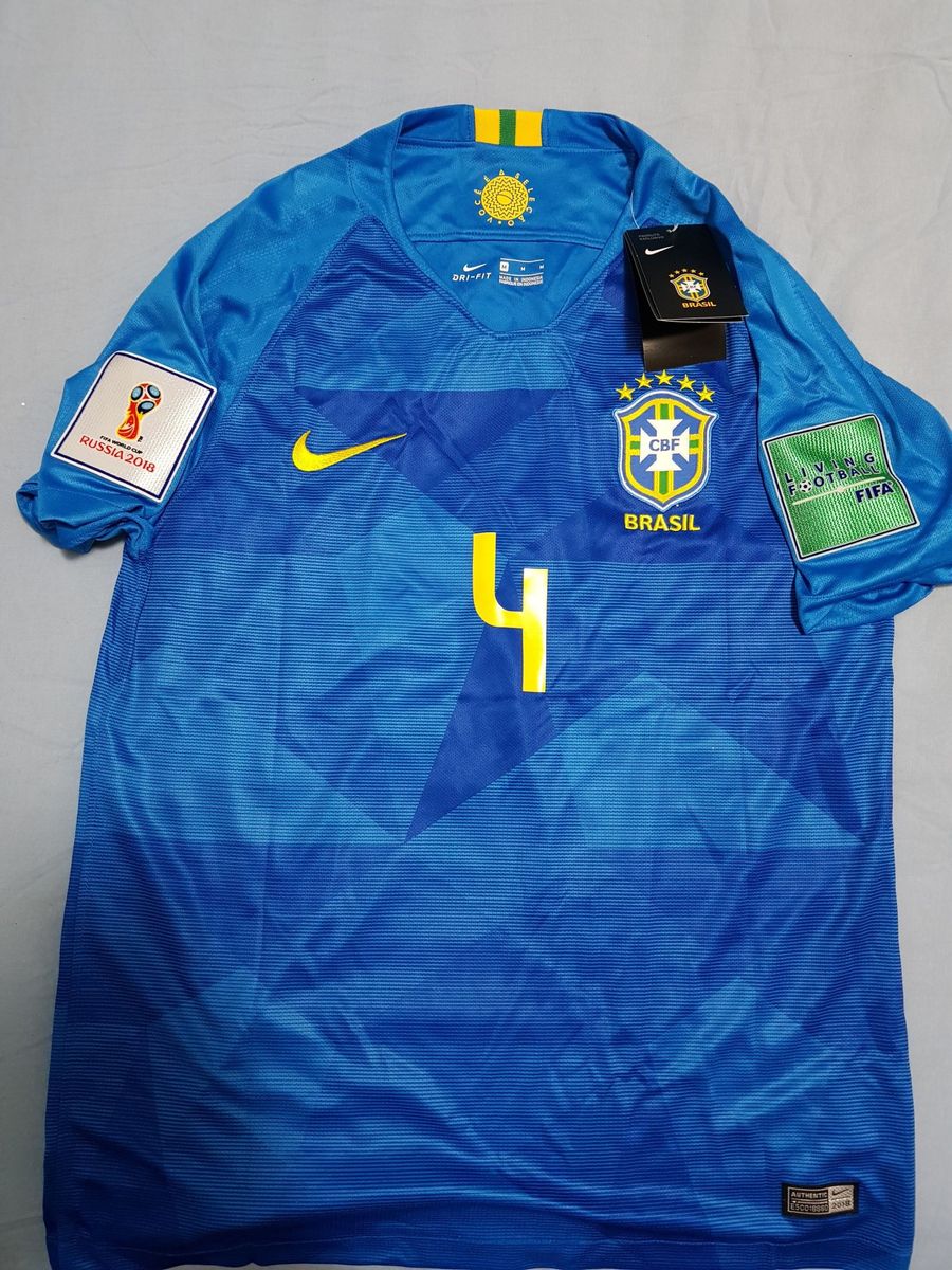 Camisa Brasil 2018 Geromel - Camiseta Futebol Seleção Azul