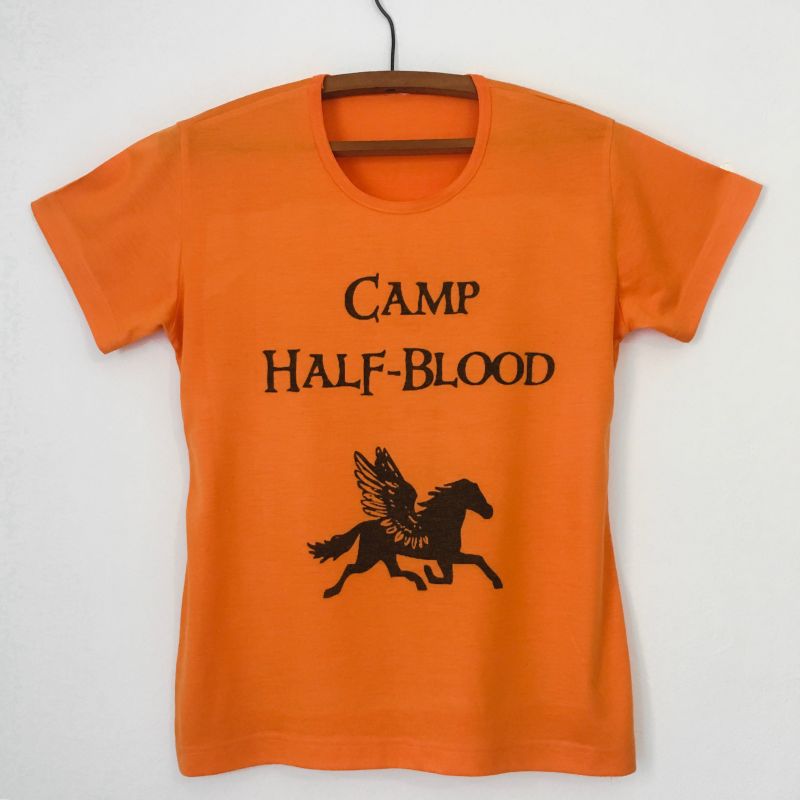 Camiseta Camp Half Blood (Percy Jackson), Camiseta Feminina Usado 33391113