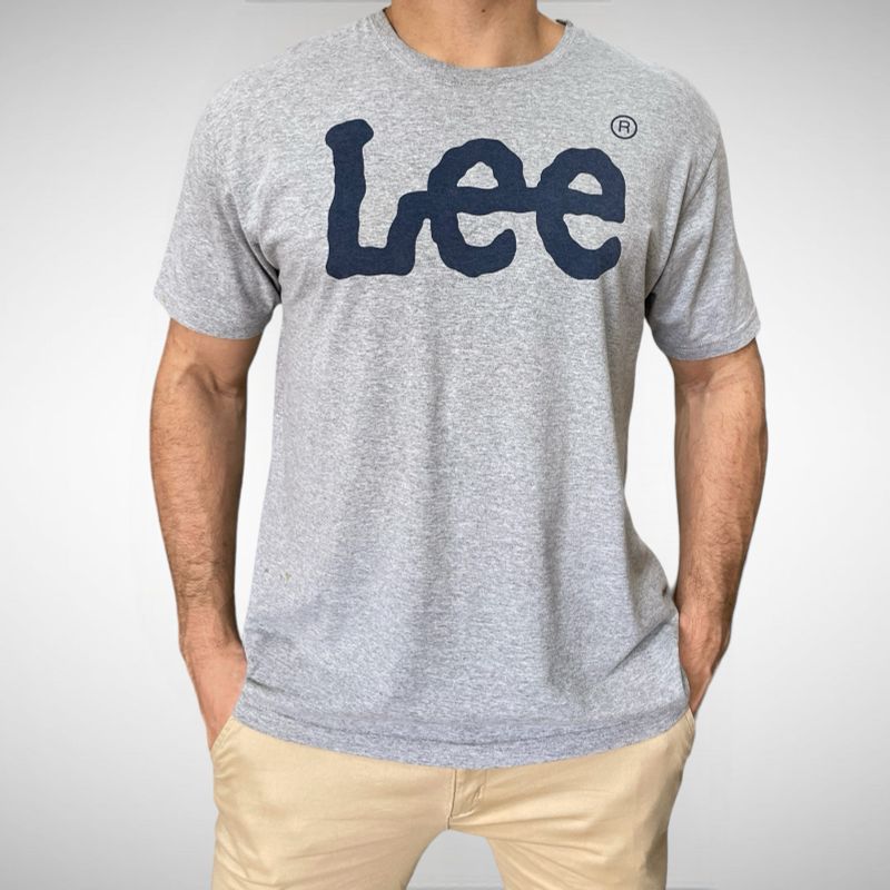 lee様 Camiseta Cinza Lee - Defeito | Camiseta Masculina Lee Usado