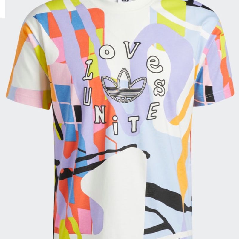 Camiseta adidas hot sale feminina colorida