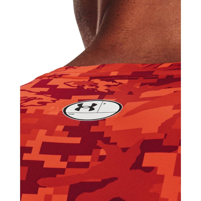 Camiseta Compressão de Treino Under Armour Hg Armour Camo Comp Ss Vermelho  e Branco Gg, Camiseta Masculina Under Armour Nunca Usado 67576858