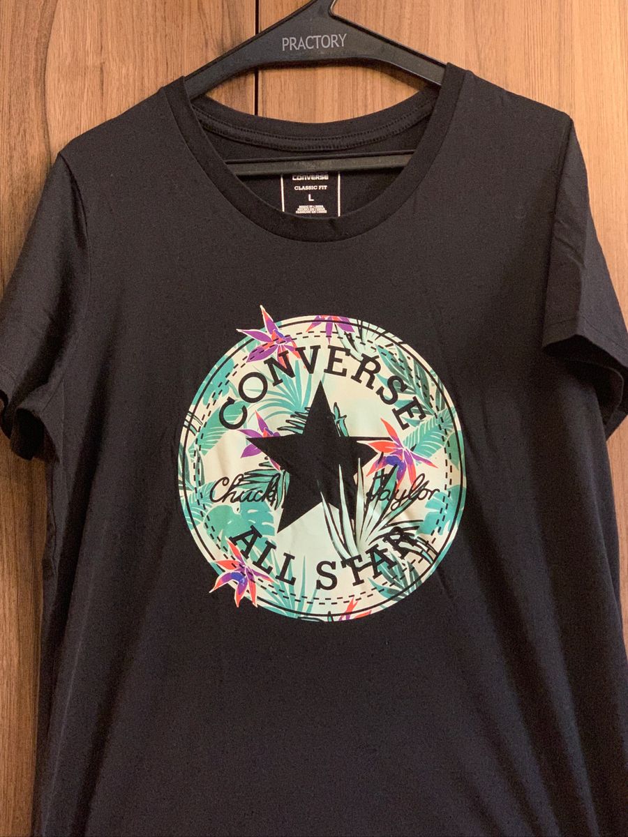 camiseta converse feminina