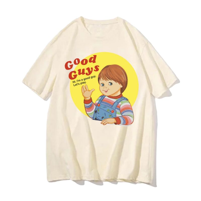 Camiseta Creme Chucky Good Guys Nunca Usado 75438051 enjoei